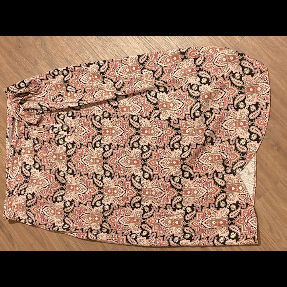 Maurices Paisley Wrap Skirt